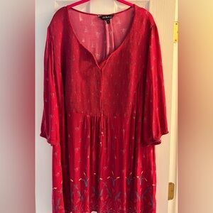 Ulla Popken Babydoll Boho Dress 16/18